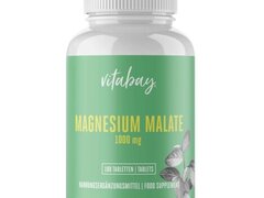 Magneziu Malat 1000 mg 180 Tablete Vegan, Vitabay